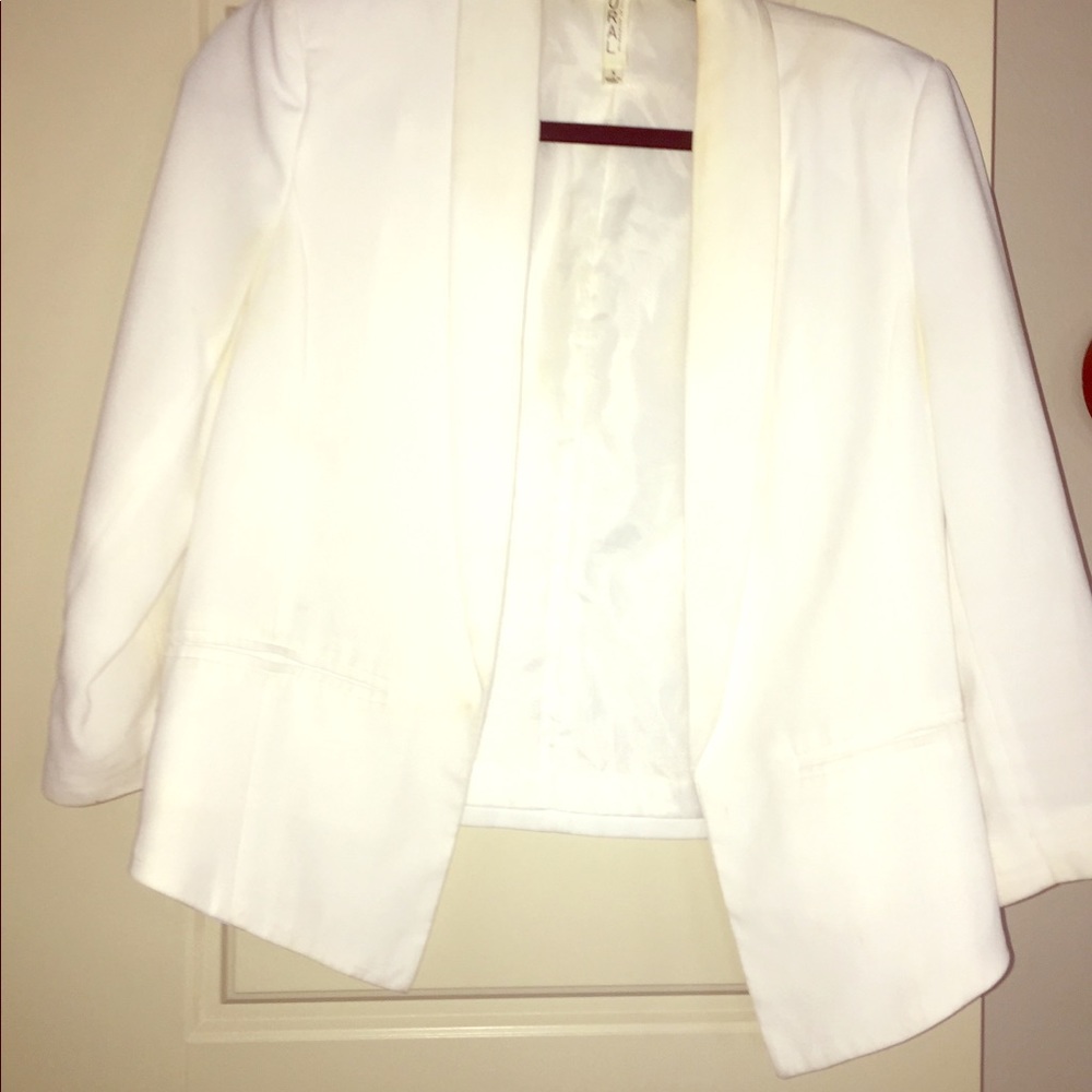 Bright White Blazer & blush shift dress BUNDLE